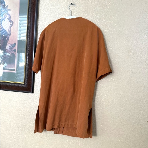Vintage Silk Land 100% Pure Silk Button Top Size large - Picture 5 of 7